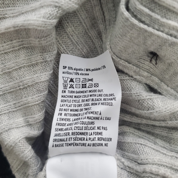 AE Ribbed gray fitted cardigan - Picture 9 of 9